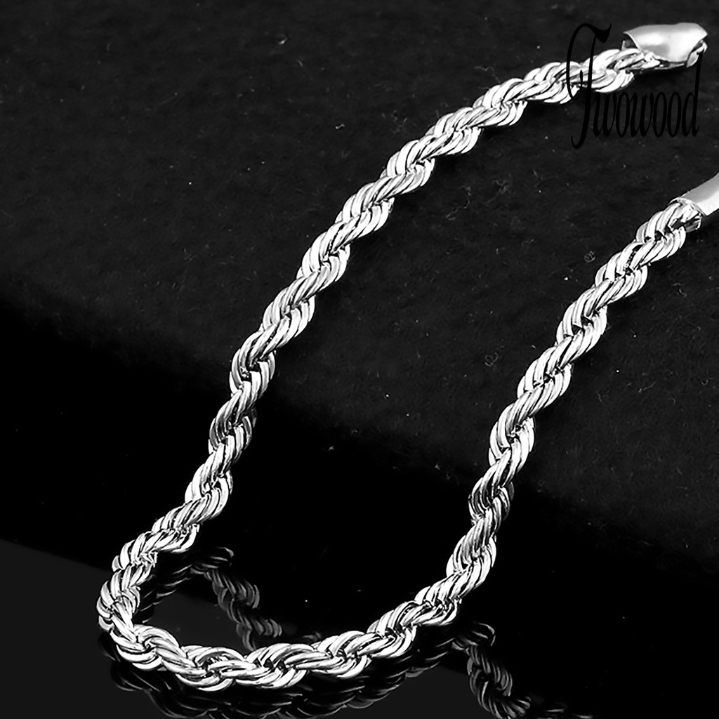 Gelang Sterling Silver 925 Model Twist Untuk Wanita