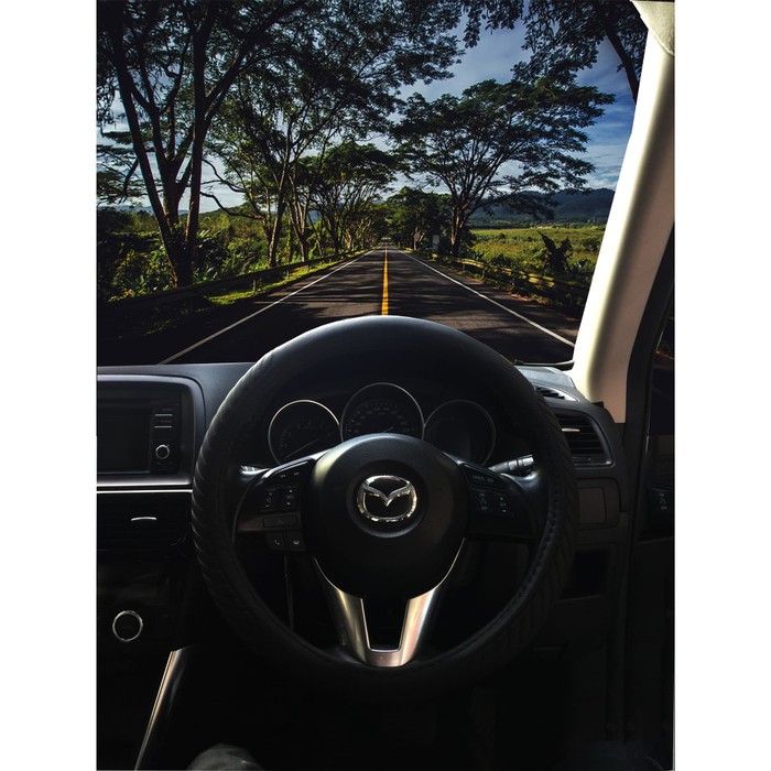 SARUNG SETIR MOBIL / STEERING WHEEL COVER PREMIUM KULIT LOWIN 5771