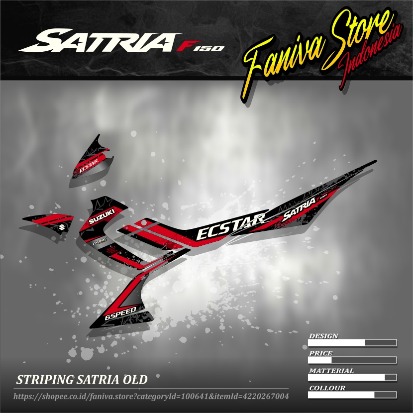 STRIPING SATRIA OLD / STRIPING SATRIA / STRIPING SATRIA FU / STRIPING SUZUKI SATRIA / STRIPING FU TE