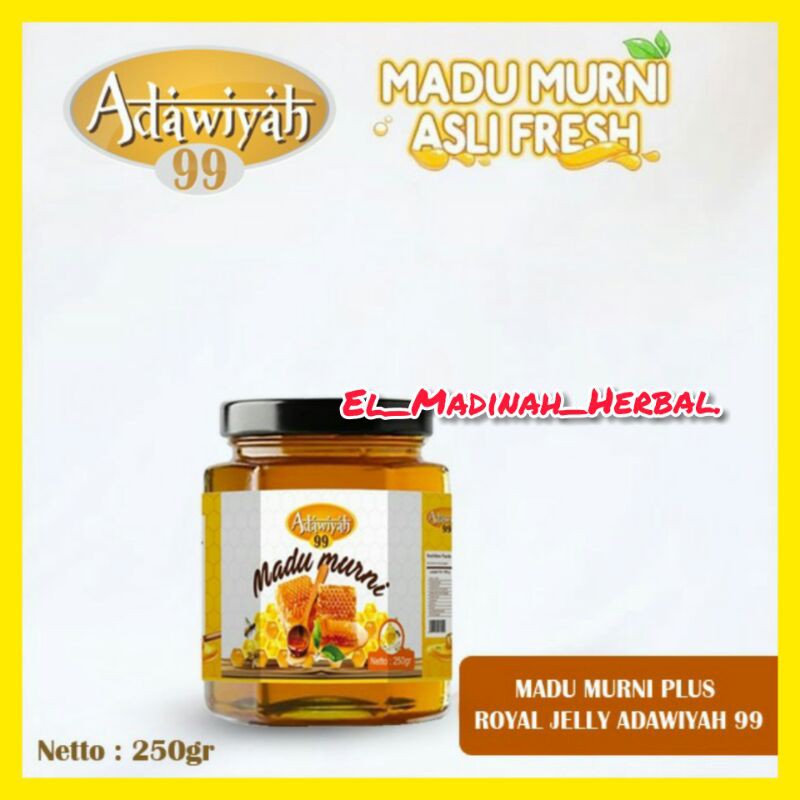 

Madu Murni Royal Jelly Fresh / Madu Asli / Madu Murni Original Adawiyah 99 Asli Bergaransi