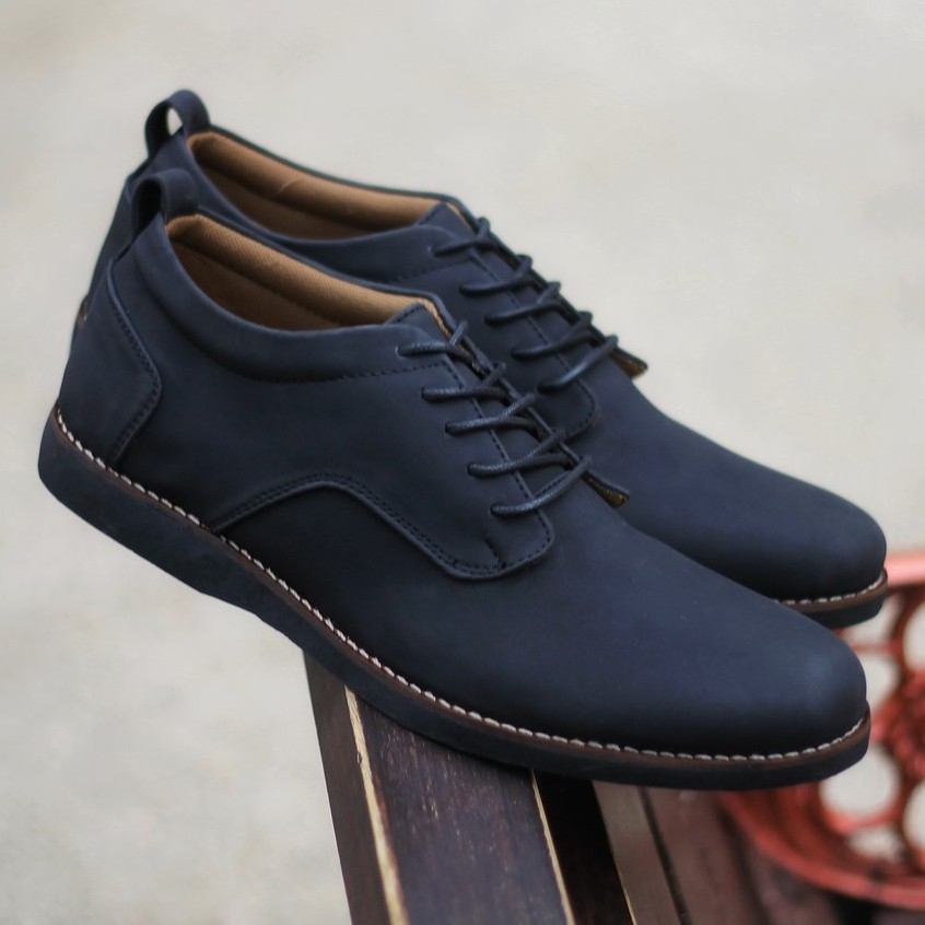 Bridge Black | Sepatu Pantofel Pria Cowok Men Kerja Kantor Derby Original Footwear | FORIND x Reyl