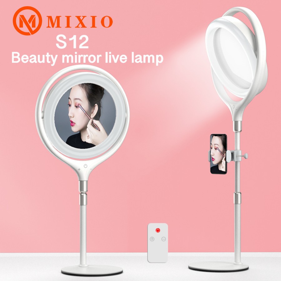 MIXIO S12 Ring light Mirror live support 360° fill light 12Inc 33CM