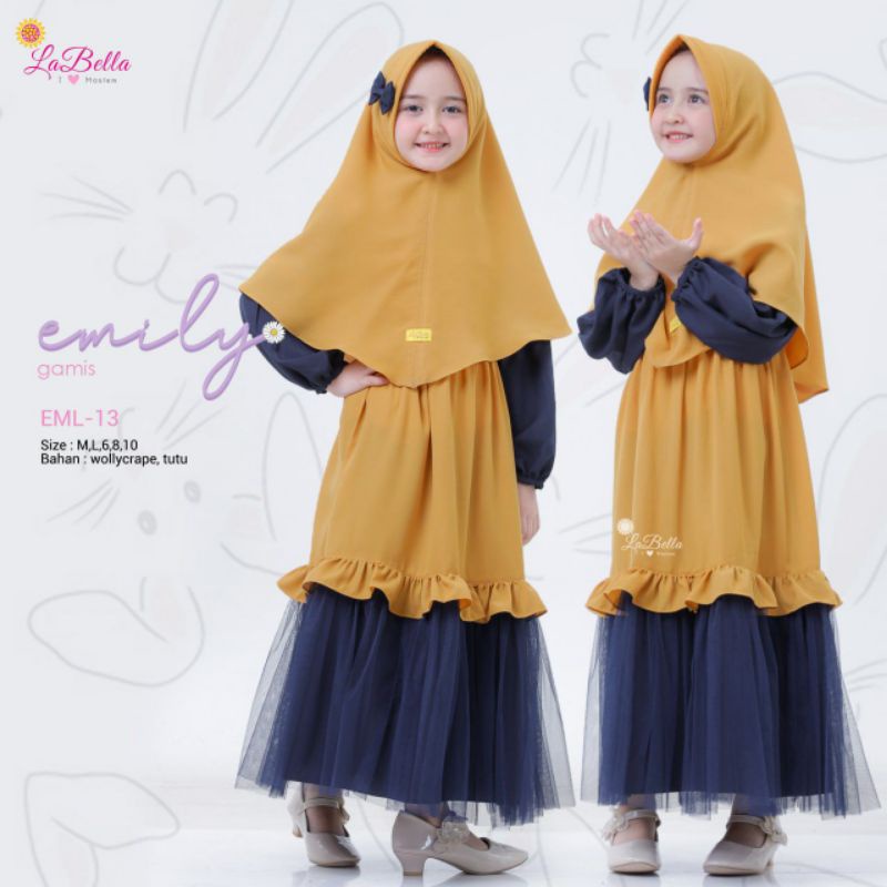 GAMIS EMILY LABELLA ORIGINAL/GAMIS LABELLA/GAMIS ANAK