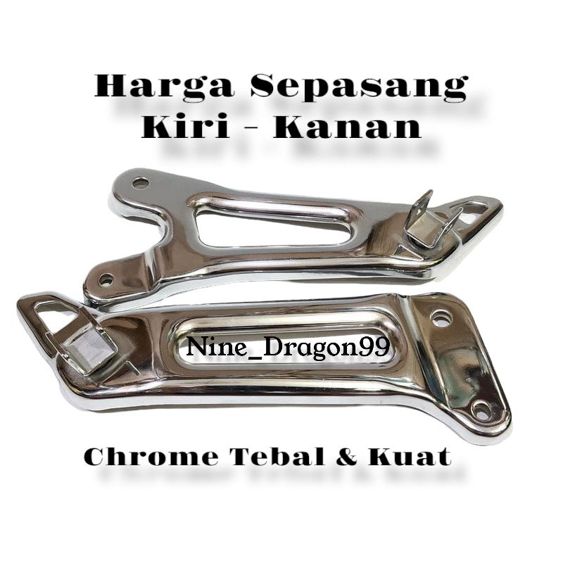 Dudukan Step Belakang Rx King Foot Step Rx King Sepasang Chrome