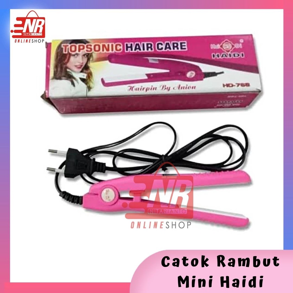 Catok mini haidi / Catok rambut / Pelurus rambut / Catok pelurus rambut / Catok mini