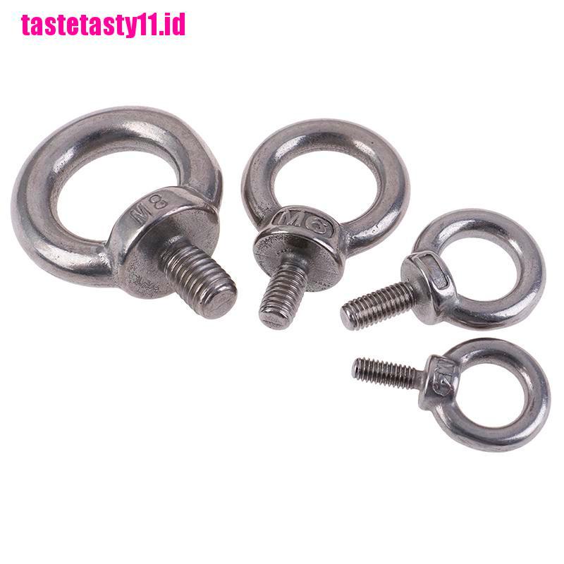 1 Pc Sekrup Cincin Loop Lubang Pengangkat Bahan 304 Stainless Steel Untuk Marine