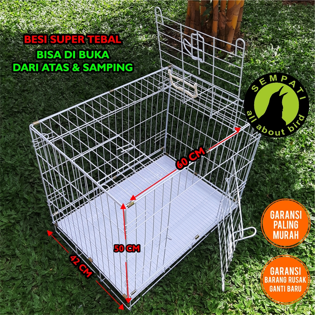 KANDANG KUCING BESI IMPORT LIPAT PET CARGO KANDANG HEWAN KANDANG KELINCI ANJING SANGKAR KUCING KDCAT-3