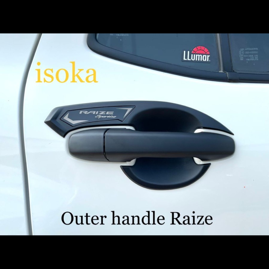 Cover Handle Outer Raize Rocky 2021 Gagang Pintu Mobil Hitam Doff