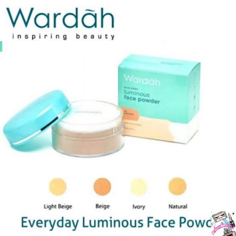 ☃Cutezz_Ching1☃Wardah Everyday Luminous Face Powder 30g - bedak tabur yang halus dan ringan