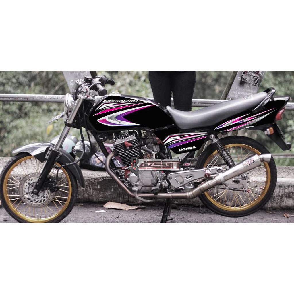STIKER STRIPING MEGAPRO HIU CUSTOM Shopee Indonesia