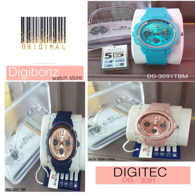 DIGITEC DG - 3091 / DG3091 WATCH JAM TANGAN ORIGINAL