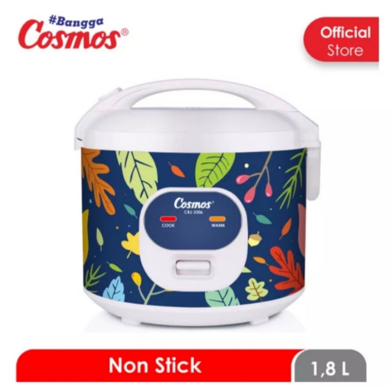 Rice cooker/ magic com Cosmos SNI original CRJ 3301,3306 3in1 1,8liter anti lengket