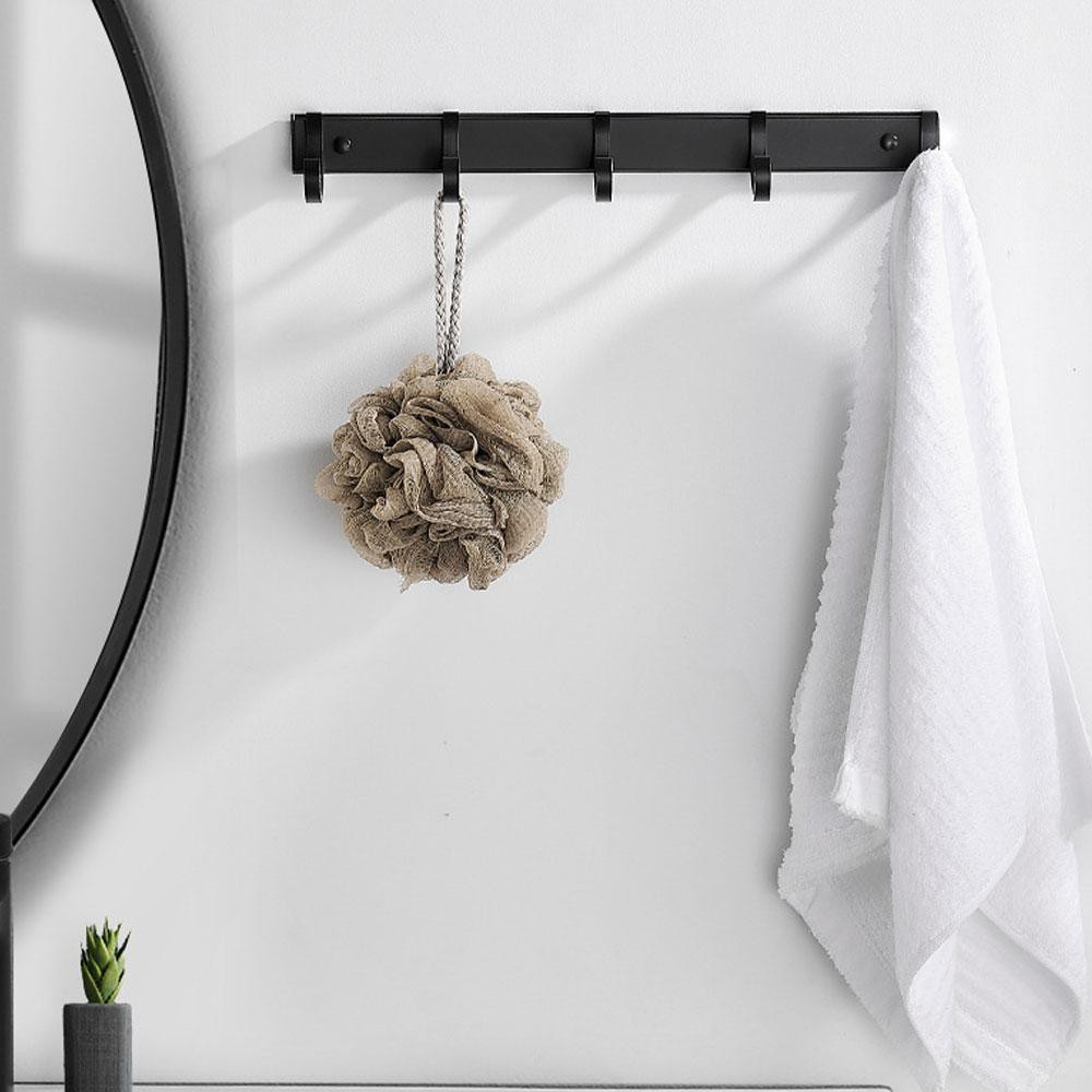 Grab Medan Rak Gantungan Handuk Kamar Mandi Bathroom Towel Holder Moveable Row Hook YUJIE JYHY1