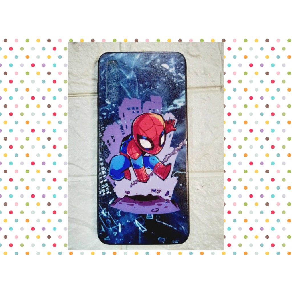 CASE SAMSUNG GALAXI A30 S MOTIF KARTUN ROBOT LUCU SEPIDERMAN  IRON MAN