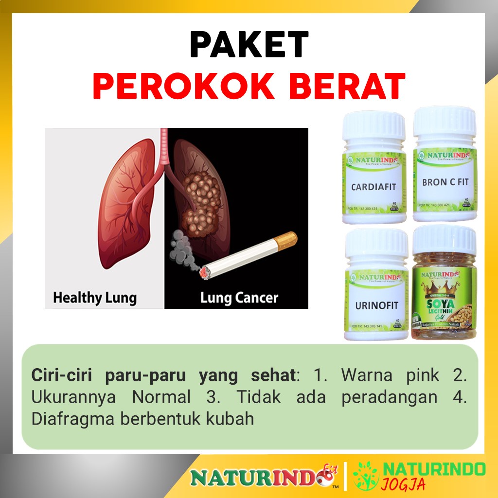 Obat Sesak Nafas Batuk Kering Berdahak Batuk Berlendir Alergi Dingin Debu Sinusitis Rhinitis Amandel Menaun Obat Asma Obat TBC Bronkitis Obat Jamu Herbal Sesak Nafas Obat Gangguan Pernafasan Alergi Debu Obat Gurah Paru Paru Bron C Fit Naturindo Yogyakarta-UNTUK PEROKOK BERAT