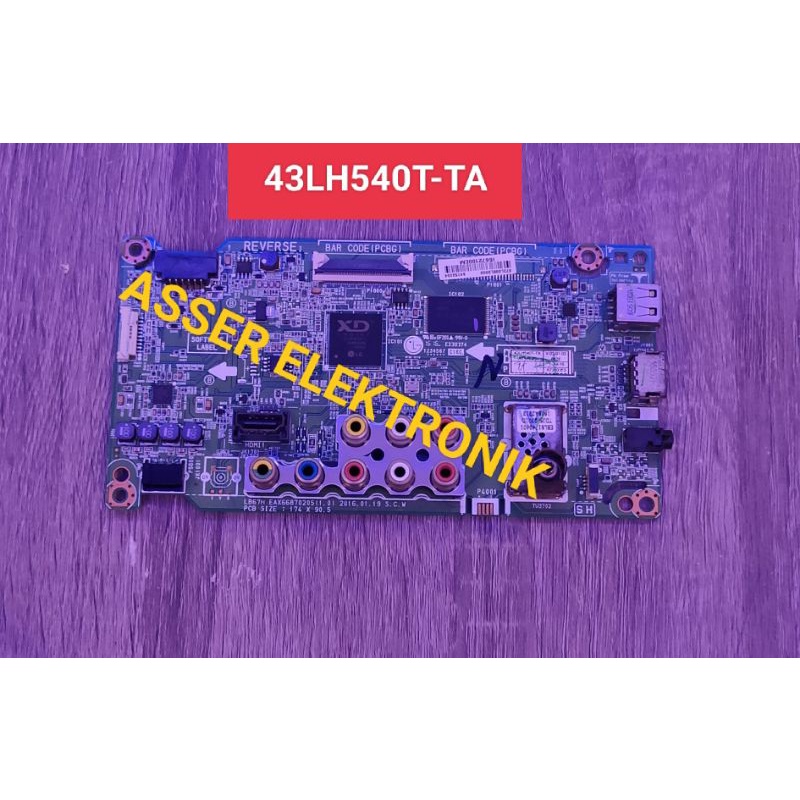 Mb LG 43LH540T - Mainboard LG 43LH540T - Mesin LG 43LH540T
