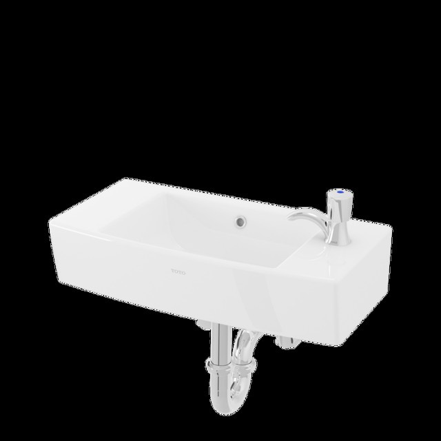 TOTO Wastafel Gantung kotak/kecil LW248JT1 Complete Tanpa Kran