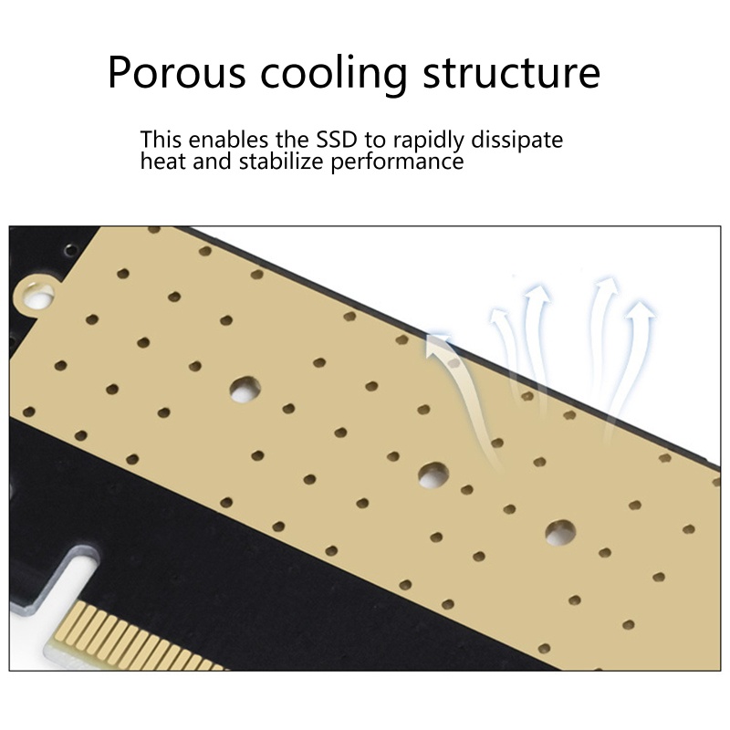 Btsg Untuk M.2 Riser PCIE3.0 Adapter Untuk PCI-E X16 Ke NVMe Untuk M.2 SSD Kartu Ekspanding Support2230 /42 /60 /80M2 SSD