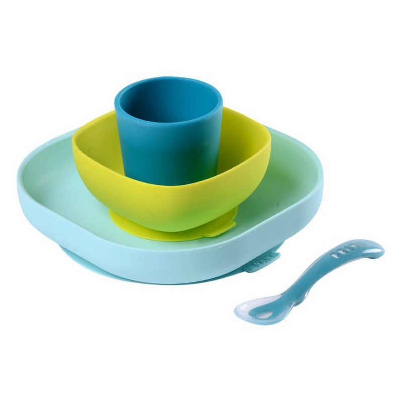 Beaba Silicone Meal Set - Blue