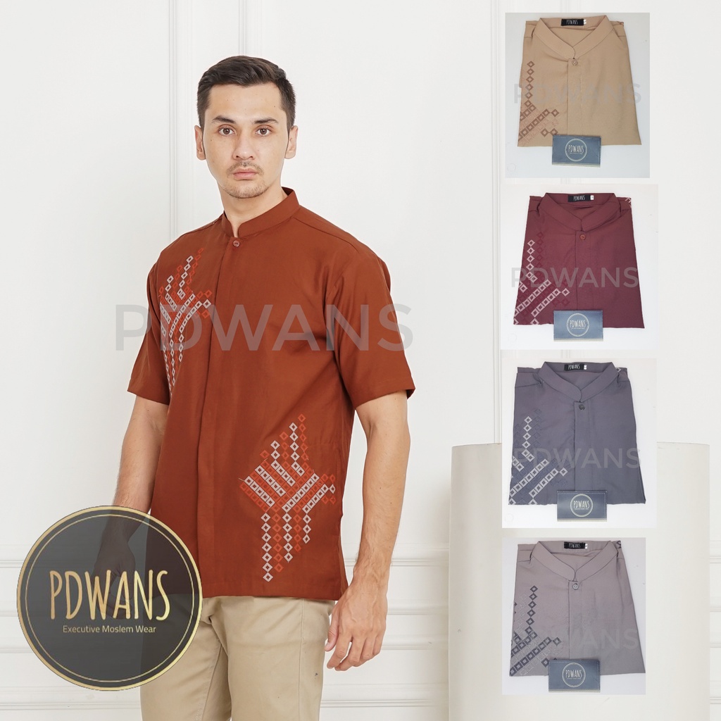 Baju Koko Lengan Pendek Seri Warna Ukuran M L XL SFHW02 PDWANS