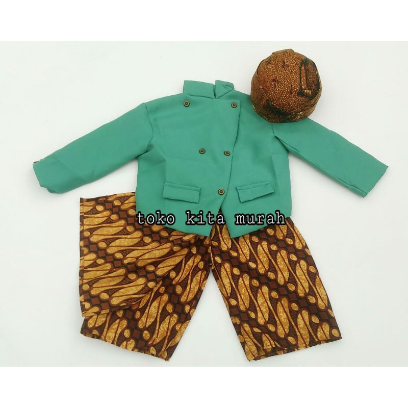 Beskap anak umur 0 - 12 tahun / Setelan baju adat anak / Baju surjan anak