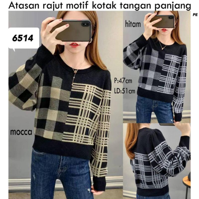 Atasan rajut import 6514