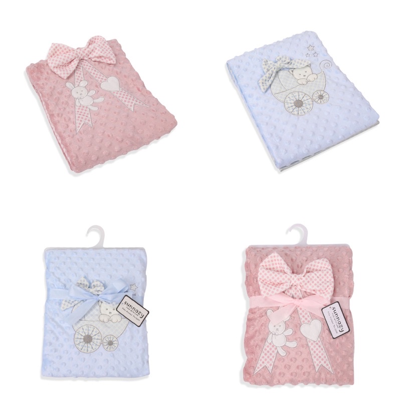 BABY K2 - Blanket Baby Minky Motif Cutes Ribbon