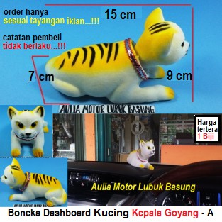 aksesoris mainanan variasi dashboard mobil boneka kucing kepala bisa goyang - model a