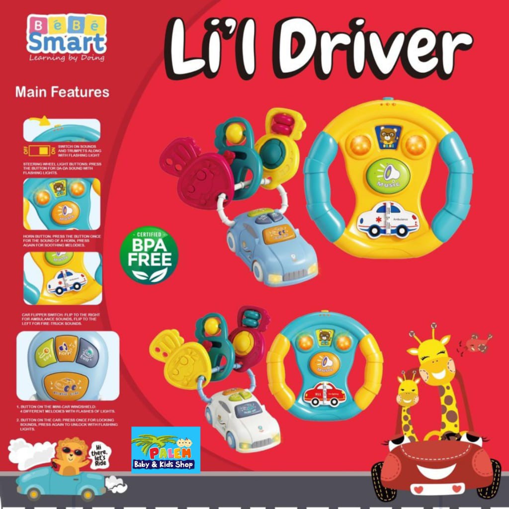 bebe smart lil driver/mainan anak