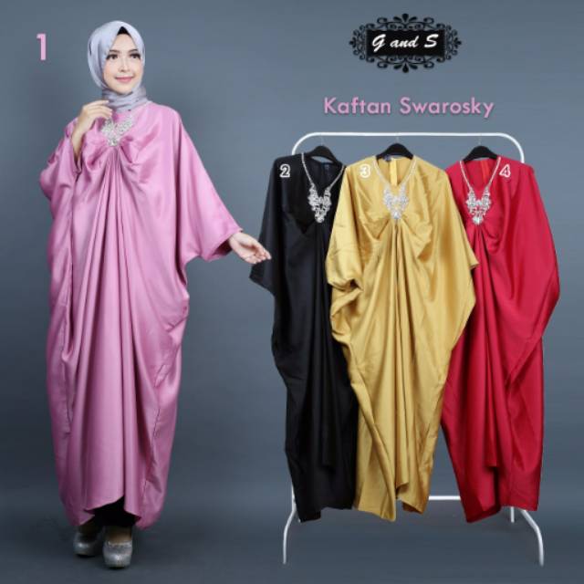 Kaftan payet satin