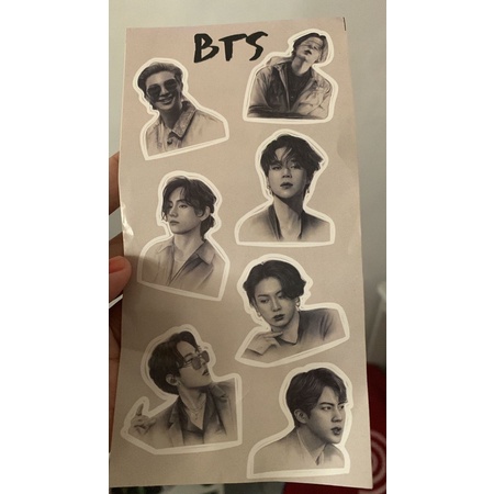 

sketch sticker bts ot7 waterproof