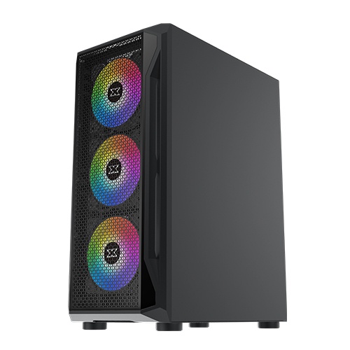 CASING / CHASING / CESING XAGATEK GAMING X BLACK - FREE 4 FAN RGB