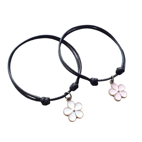 Gelang Tali Aesthetic Vintage Couple Persahabatan Flowers [part 4]