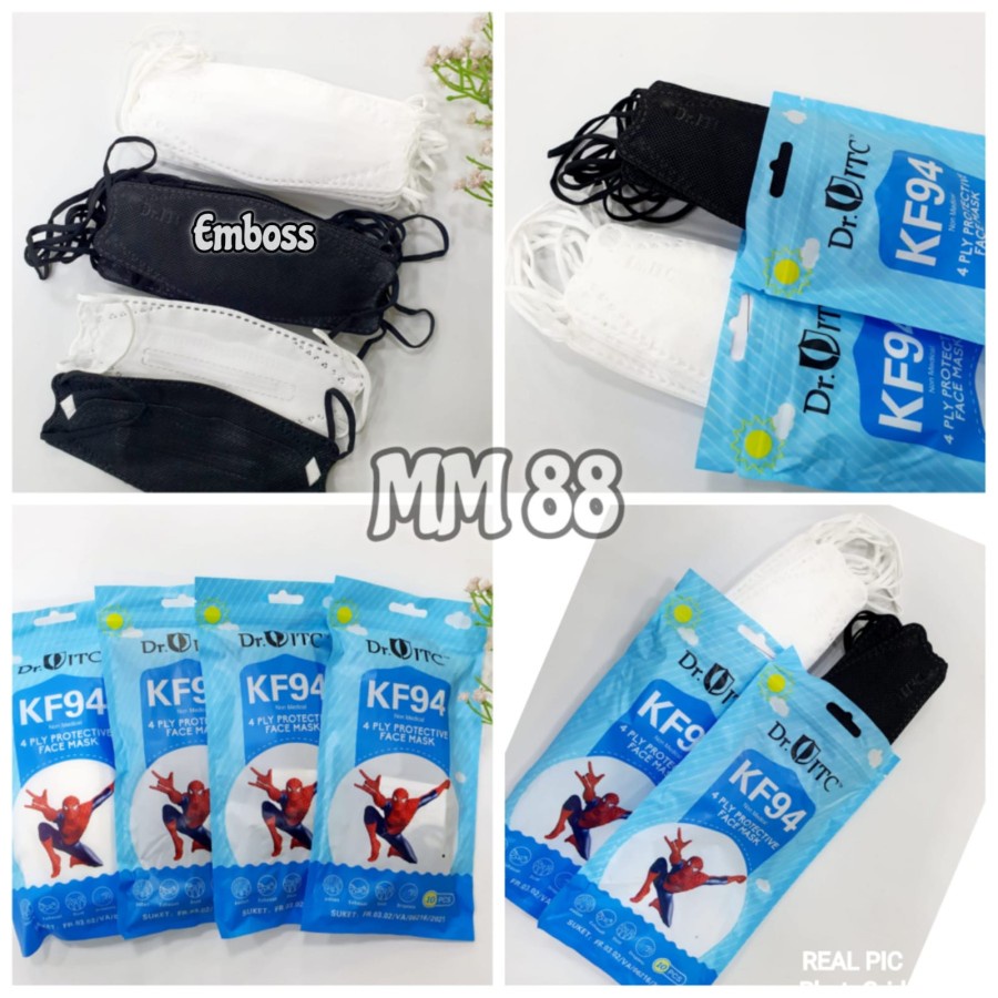 MASKER ANAK KF94 CAREION MIX WARNA ISI 10PCS MASKER KF94 ANAK KIDS KF94