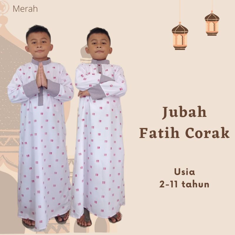 jubah anak//jubah corak