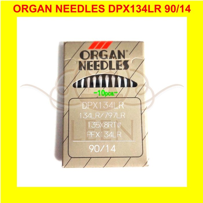 Jarum ORGAN PFx134LR 14 / DPx134LR Needles Jahit Kulit ORI Japan LEEN