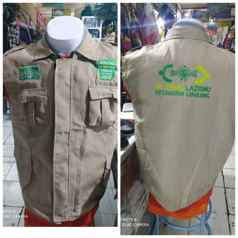 Rompi NU Lazisnu plus bordir belakang