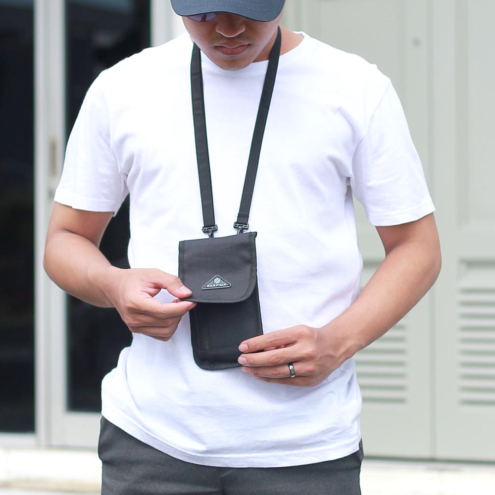Tas Leher Hp Selempang Slempang Mini Tas Gantung Leher Hanging sako wallet Pria Wanita Cewek Cowok