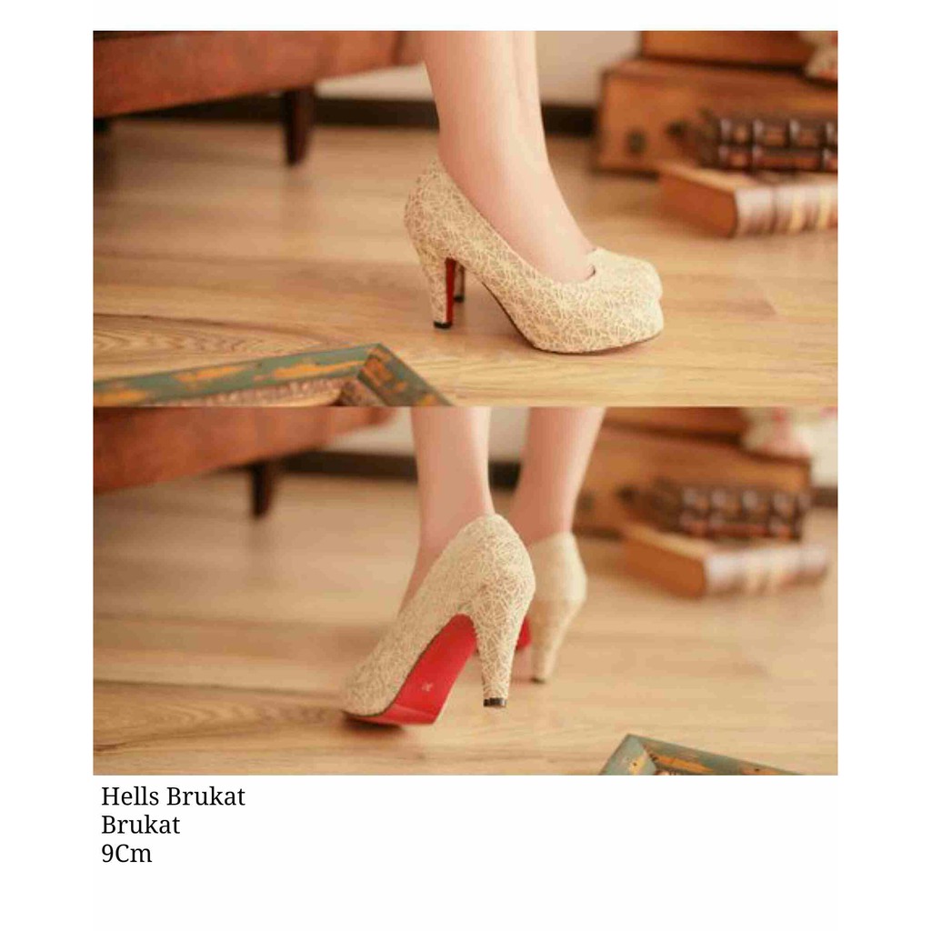 A (HEELS BRUKAT) CREAM - HIGH HEELS