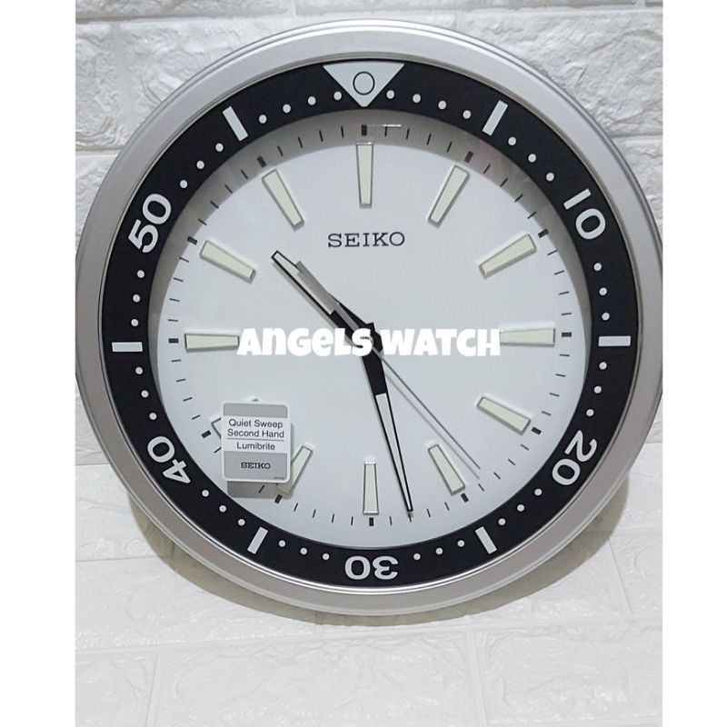 Angelswatch jam dinding seiko lumibrite nyala dalam gelap QXA723 QXA723S QXA723 original