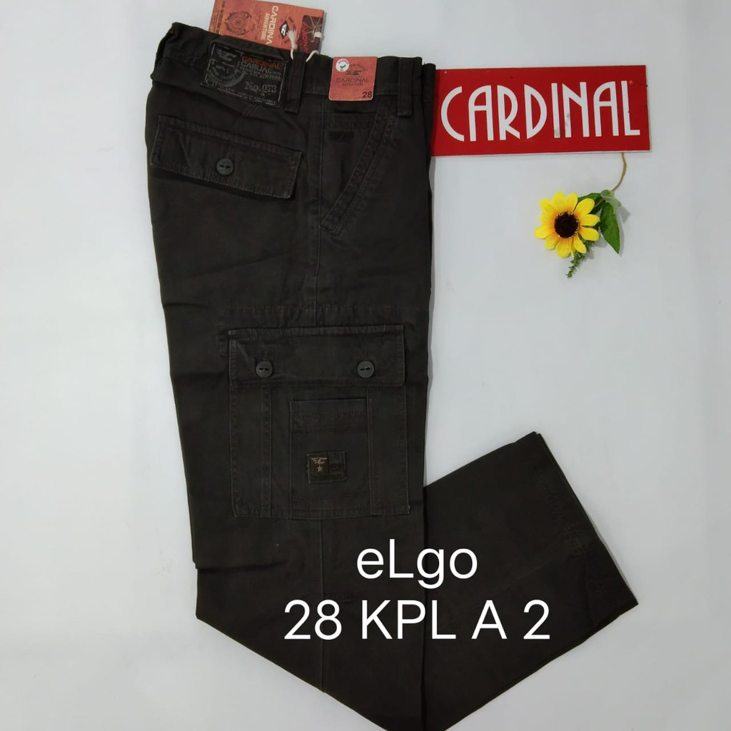 BB 28-KPL CARDINAL CELANA KEMPOL PANJANG Pria Cargo Cowok Dewasa