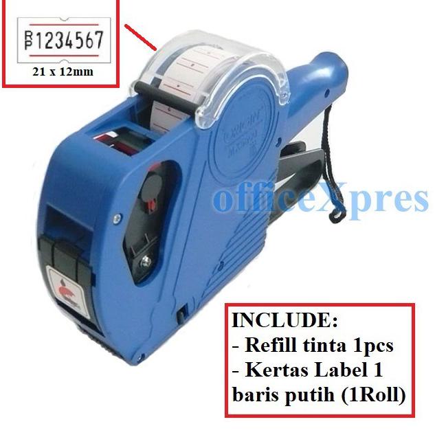 

Ready stock RMV43 Mesin Alat Label Harga / Price label 8 digit /Cover plastik / Label Harga OPL Labeller Origin 5500PC RMV