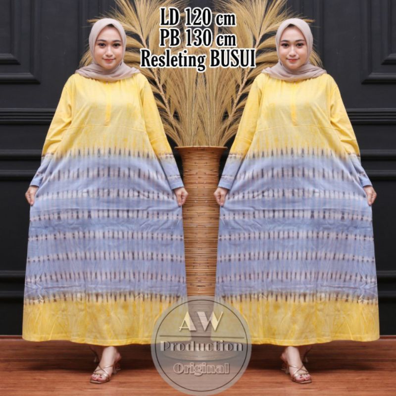 Gamis Kaos Abstrak Terbaru 2021 Busui Resleting Depan Lengan Panjang Bumil Termurah Kekinian