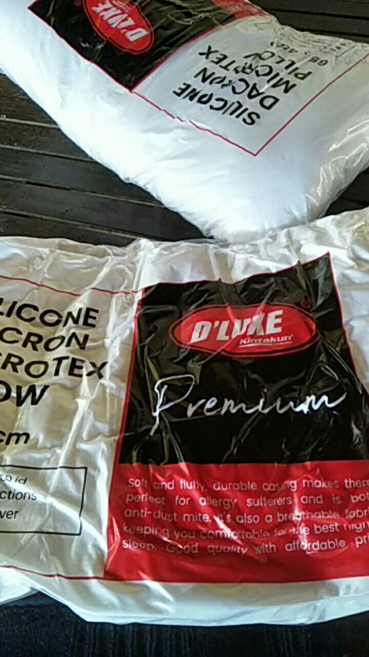 Ww Bantal Dacron - Dluxe Premium - 45 X 65 Cm -  Kintakun - Bantal Kepala / Tidur - Microfiber