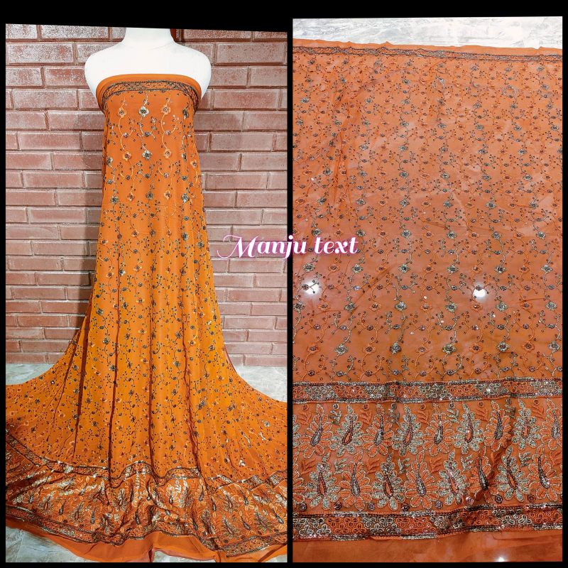 Kain Sari India / bahan Sari India TERBARU