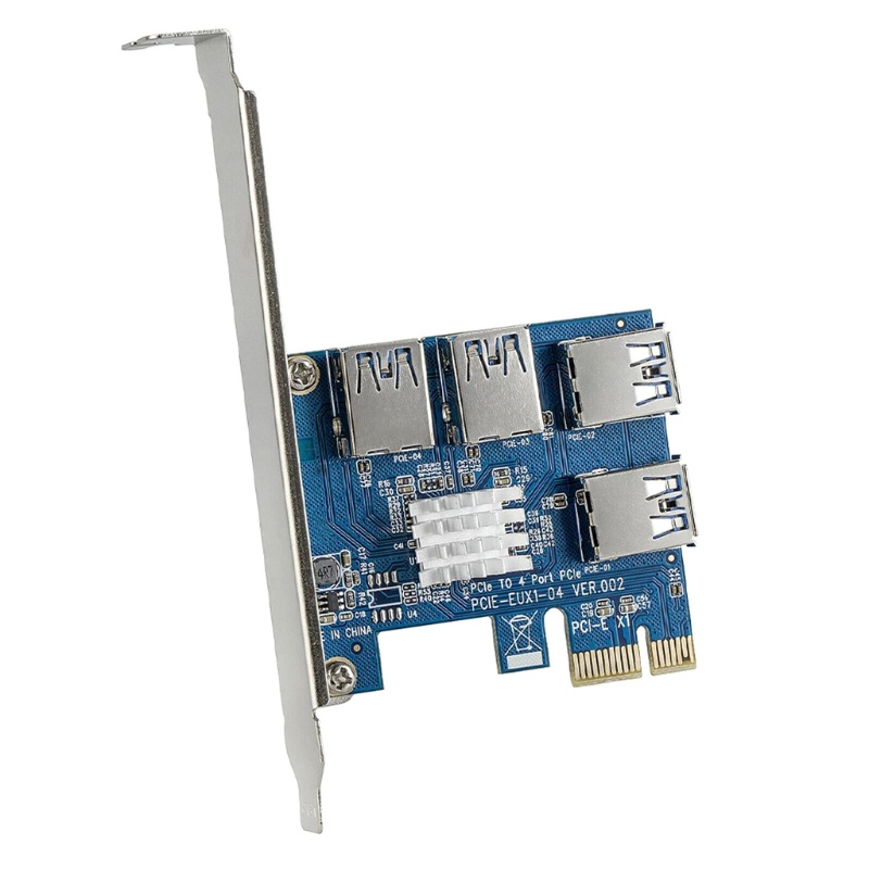 zzz PCI-E Extender Riser 1 to 4 PCI-E USB 3.0 Data Cable 16X Slots Mini ITX External Card PCI-E Adapter For Desktop Computer