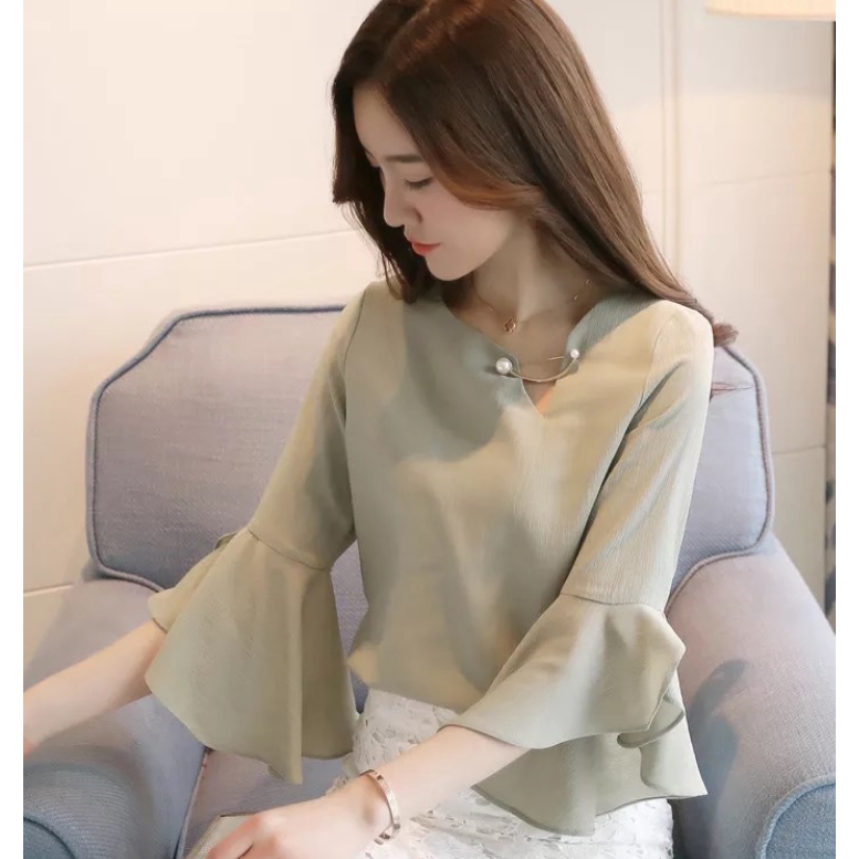 OSM - F490 Mutiara Bros Korea Berlian / Bros Pin Pearl / Brooch Mutiara Wanita / Aksesoris Fashion-5