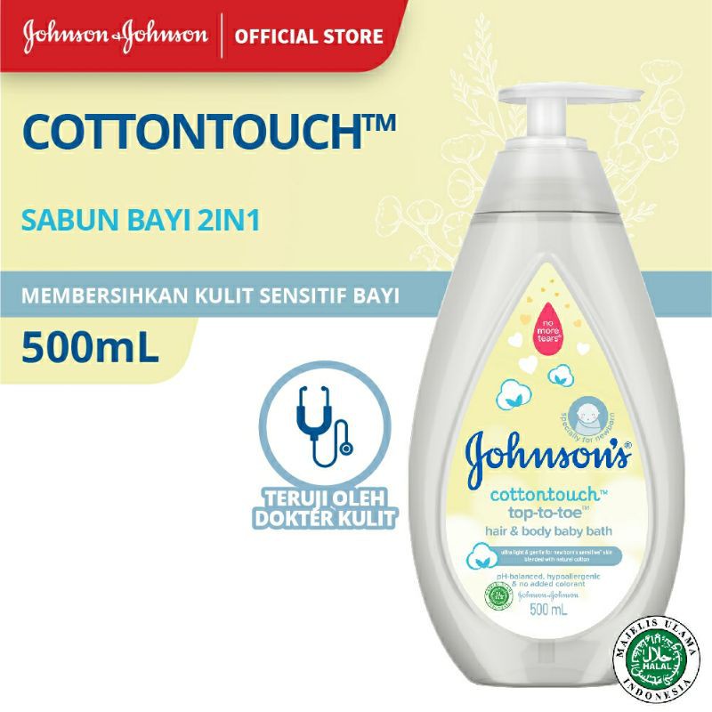 Sabun bayi pump Johnson's 500ml Johnsons hair &amp; body baby bath / Johnsons Baby Lotion 500 ml