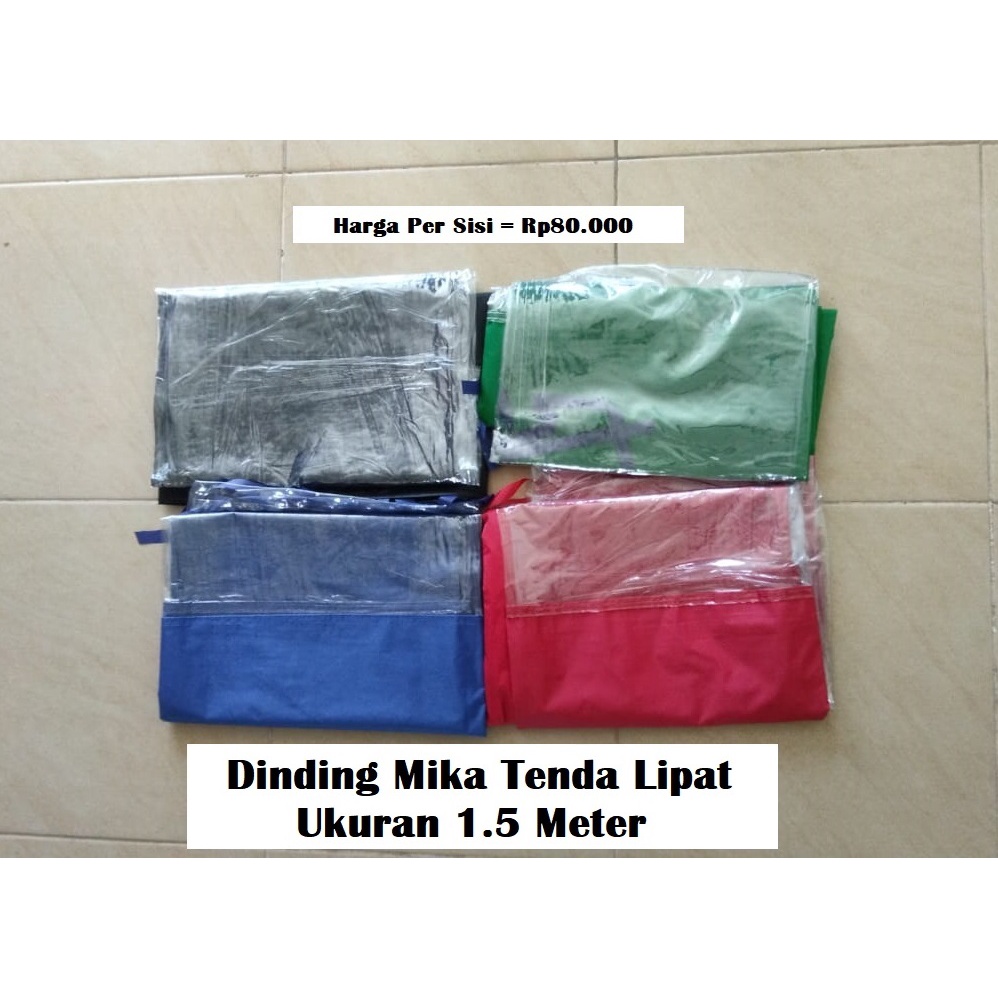 Dinding Mika Tenda Lipat Ukuran 1.5 Meter