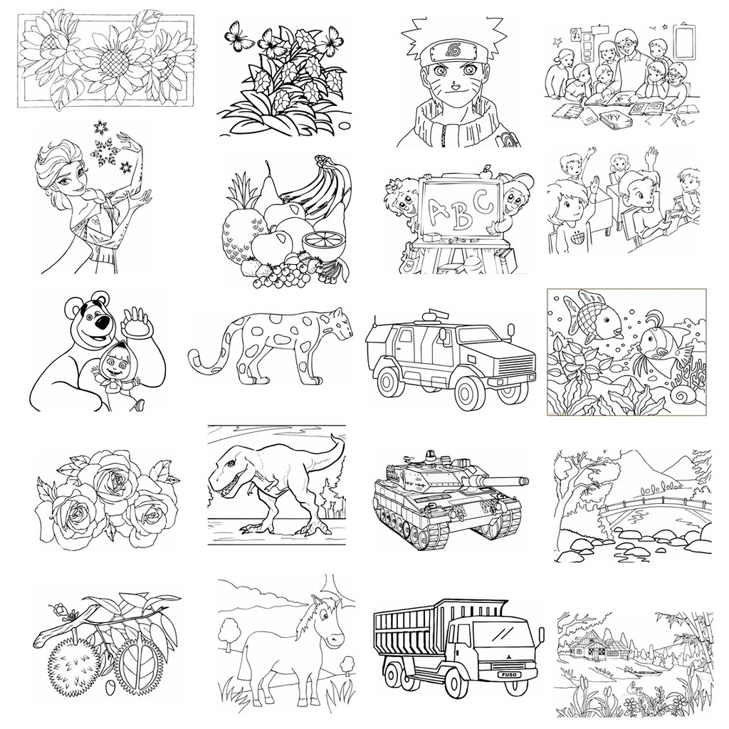 

SERI 6 SKETSA MEWARNAI